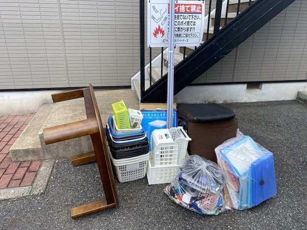 山口県熊毛郡田布施町周辺不用品回収前画像