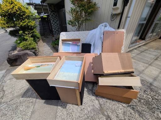 茨城県水戸市不用品回収前画像