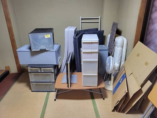 石川県白山市不用品回収前画像