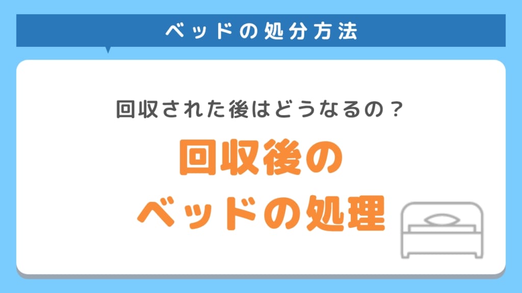 ベッドは回収後どのように処理される？