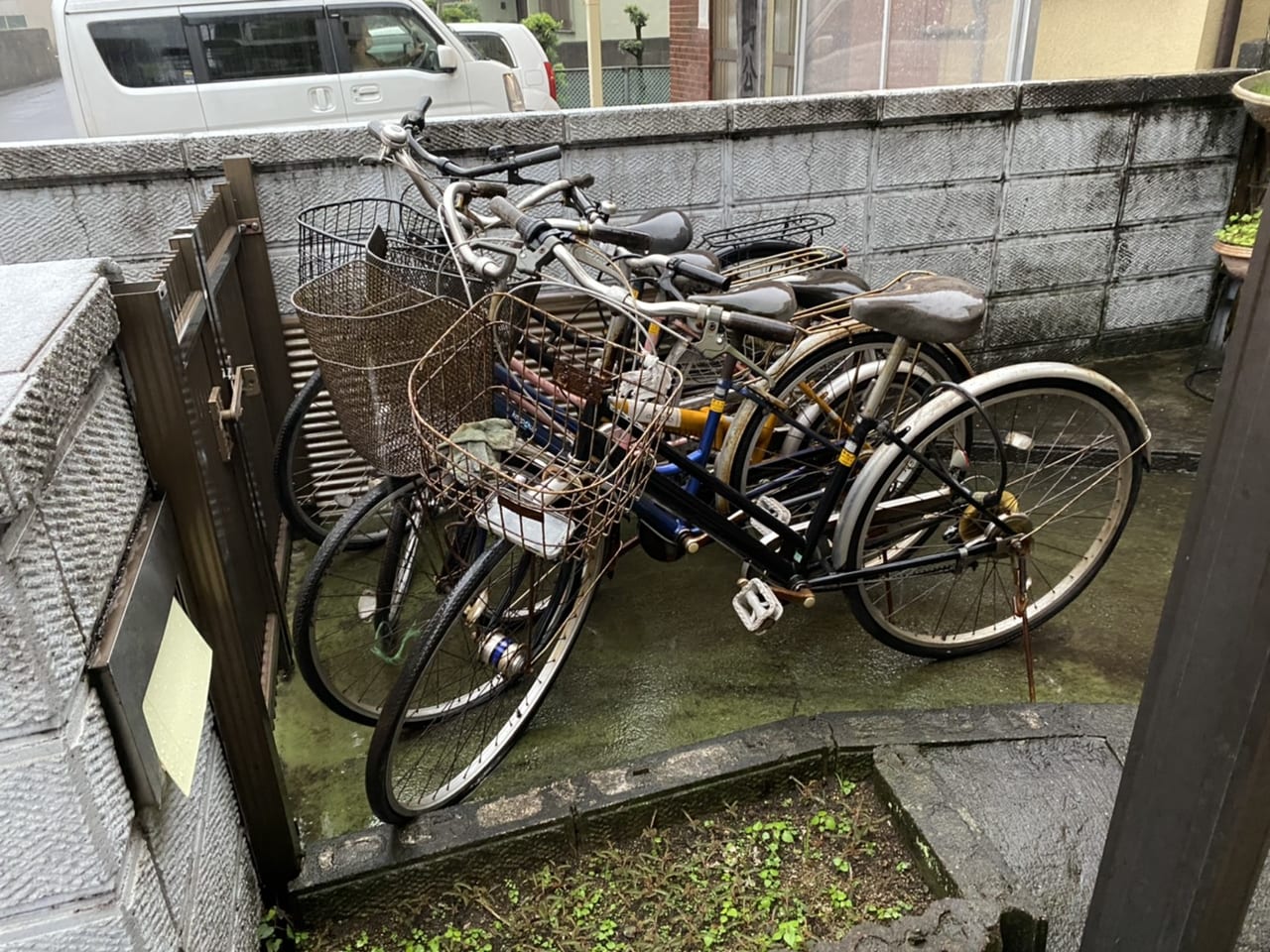 自転車回収前の画像