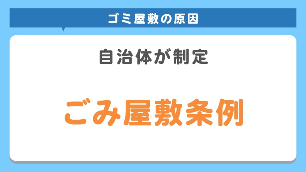 ごみ屋敷条例を制定