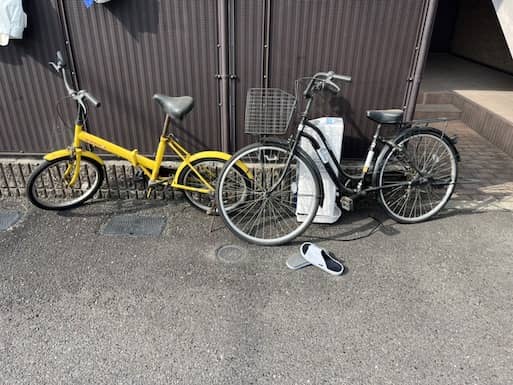 自転車回収前の画像